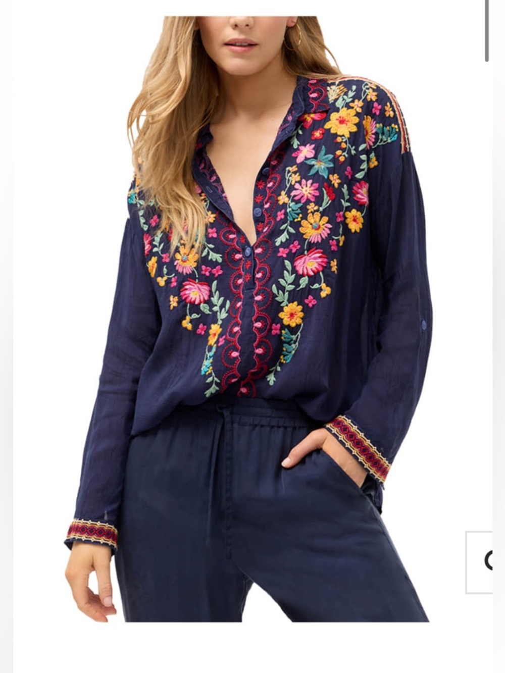 Johnny Was Slim Audrey Tunic